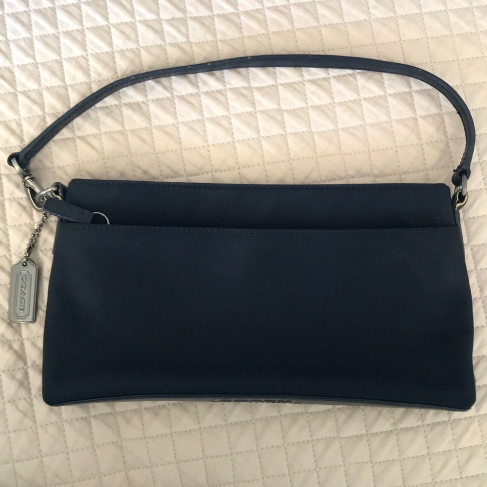 COACH Black Fabric Shoulder Bag Purse